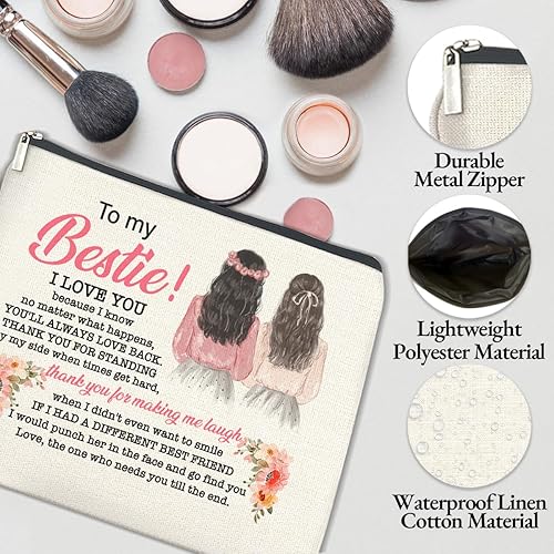 Miniatura 3 de TSUYAWU Regalos divertidos para mujeres, regalo para mejores amigas, bolsa de maquillaje, regalos de amistad para mejores amigas, mejores amigas,