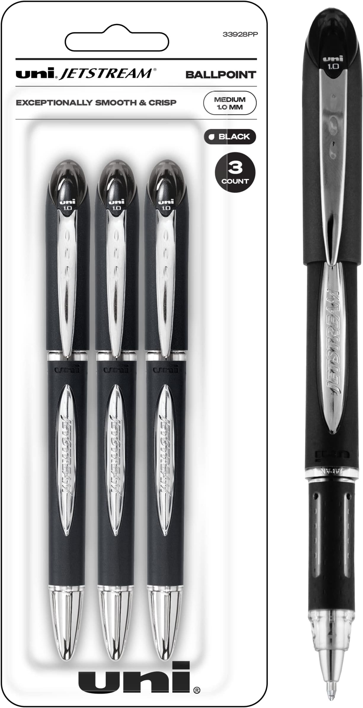 Uni-ball Jetstream RT Ballpoint Pen, Thick Point (1.0mm), Blue (Pack Of - View #2