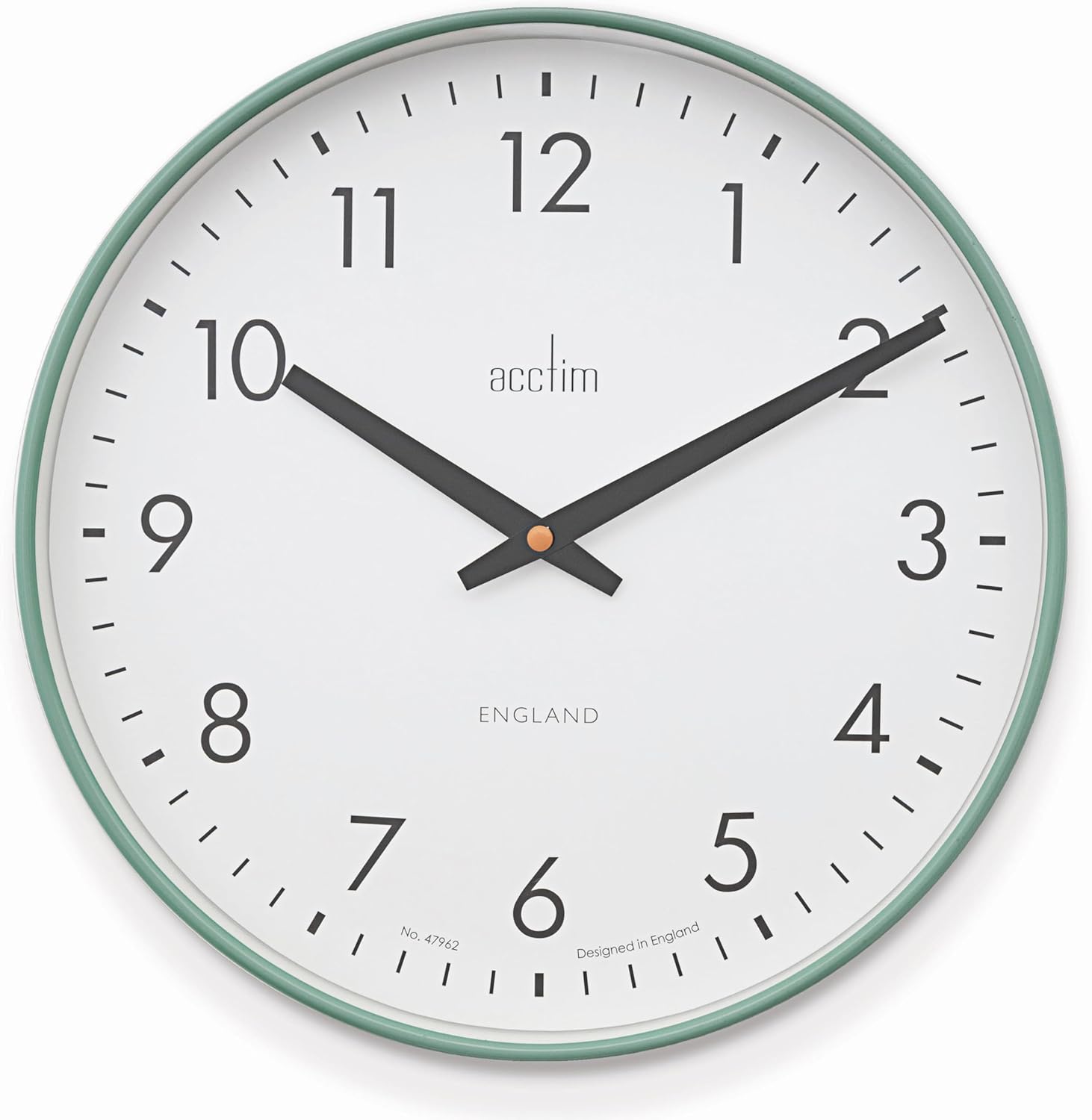 Acctim Riley Retro Wall Clock Sage Green 30cm Amazon.co.uk Home