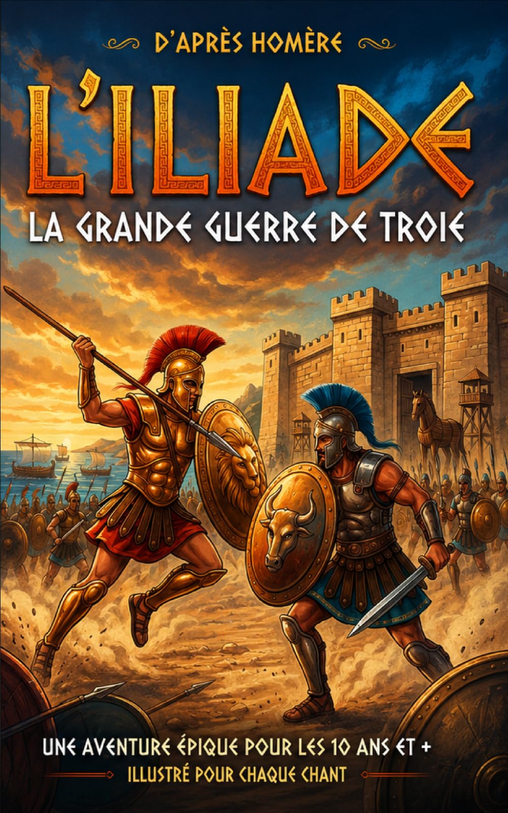 La grande Guerre de Troie (édition jeunesse illustrée): d'après l'Iliade de Homère