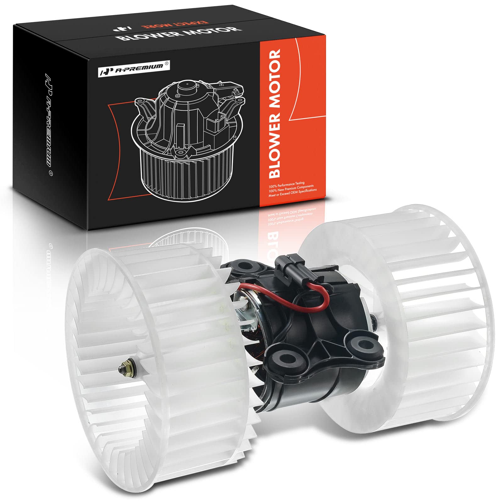 Photo 1 of A-Premium HVAC Heater Blower Motor Assembly Compatible with BMW Vehicles - 525i 2001-2003, 528i 2000, 530i, 540i 2001-2003, M5 2001-2003, X5 2000-2006 - Front Side, Replace# 64118385558, 64118372493