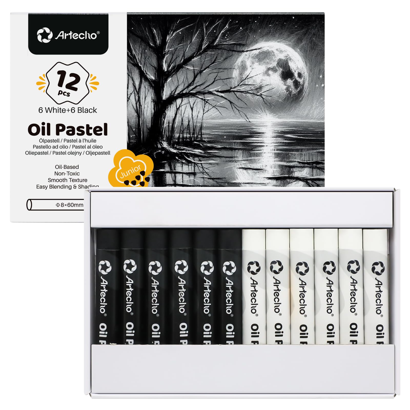 Artecho Oil Pastels Set of 12 PCS - drawing | Mubboo