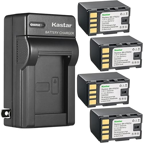 Miniatura 8 de Kastar Paquete de 2 baterías y cargador de pared AC de repuesto para JVC BN-VF808 BN-VF808U BN-VF815 BN-VF815U BN-VF823 BN-VF823U BN-VF915 BN-VF915U