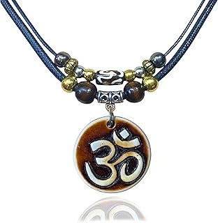 Om Ohm Sanskrit Symbol Yoga Charm Om Symbol Luminous Necklace Chakra Healing Energy Necklace Meditation Jewelry