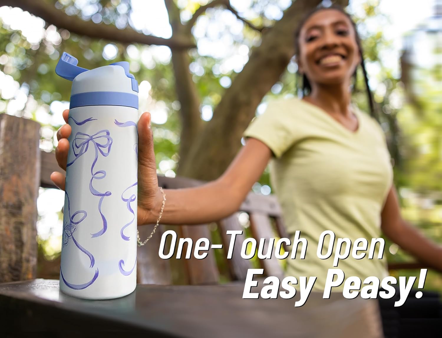 DLOCCOLD Insulated Stainless Steel Water Bottle with Straw for Sports, Travel, and School, 24 oz Sports Water Bottle, Leak-Proof Thermos BPA-Free