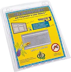 Tela Mosquiteiro Com Velcro Protej Branca