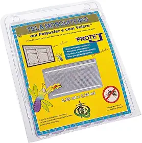 Tela Mosquiteiro Com Velcro Protej Branca