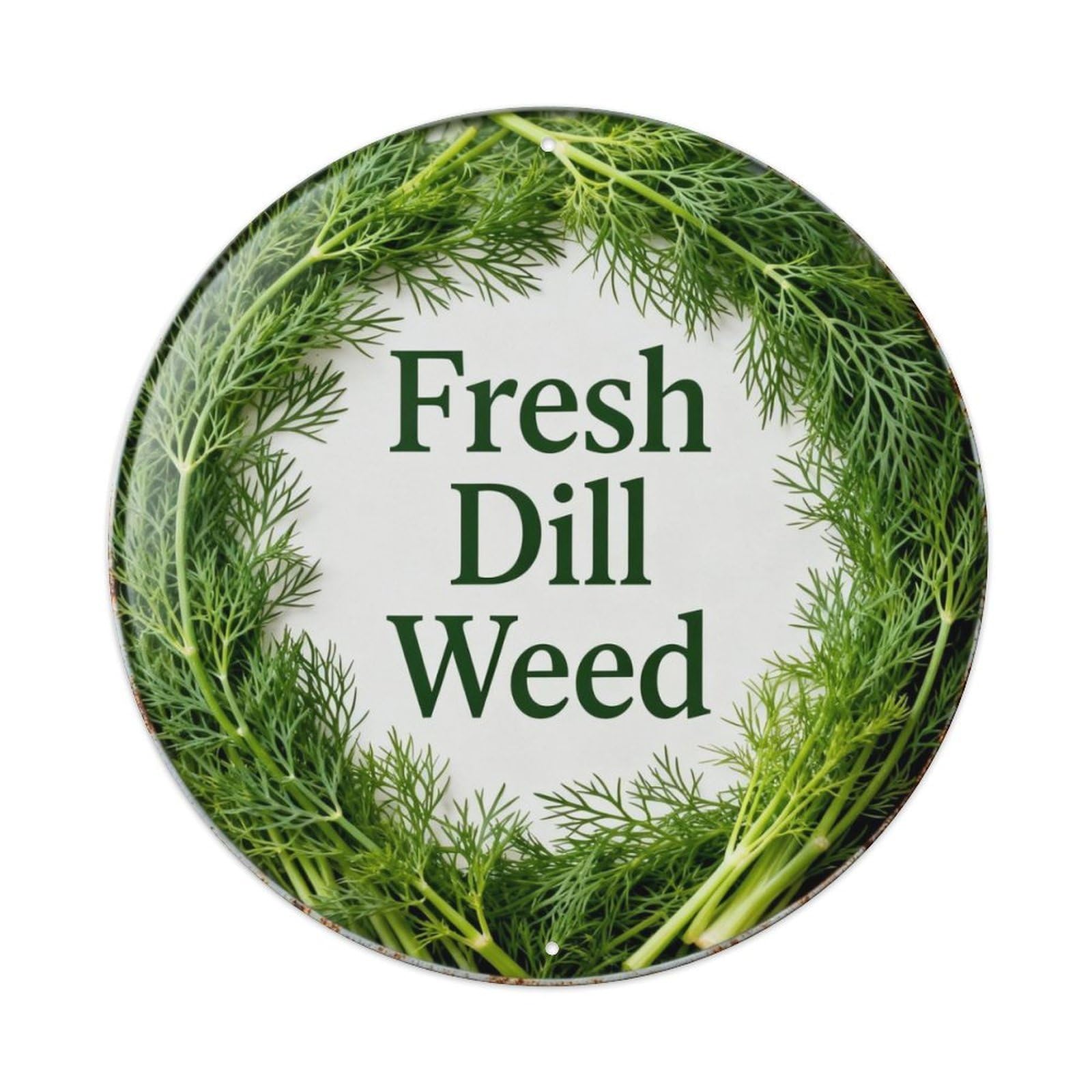 Fresh Dill Weed Metal Tin Sign Plaque