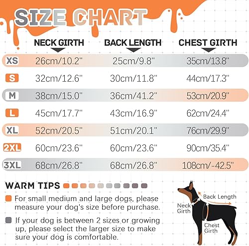 Miniatura 2 de IDOMIK Abrigos cálidos para perros con arnés, chaqueta impermeable para perros pequeños, medianos y grandes, abrigo de invierno con forro polar,