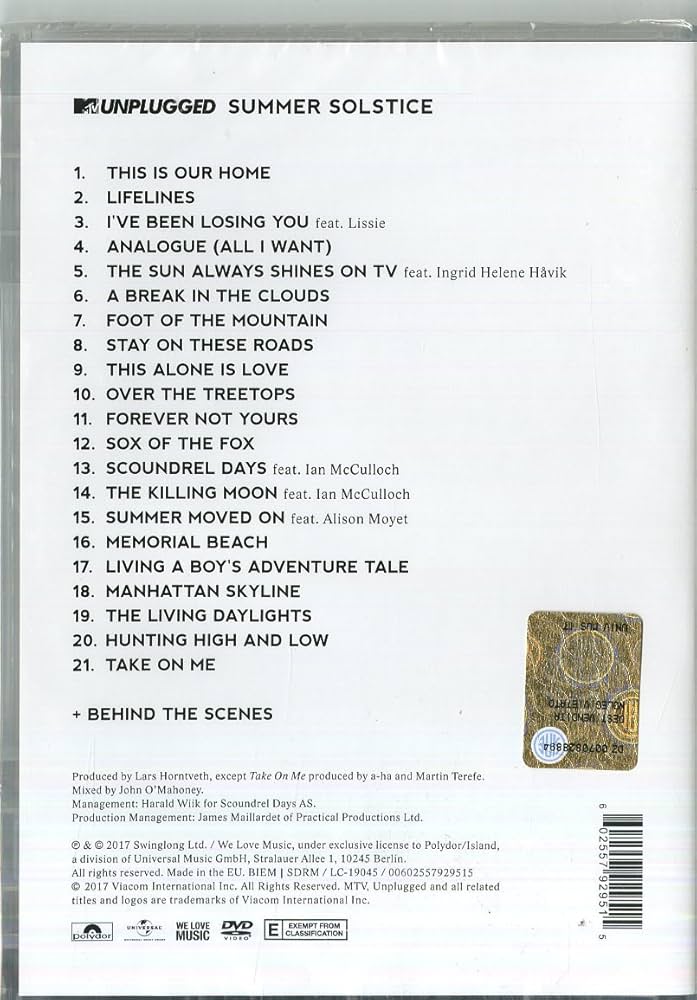 Amazon.co.jp: MTV Unplugged: Summer Solstice [DVD] : DVD