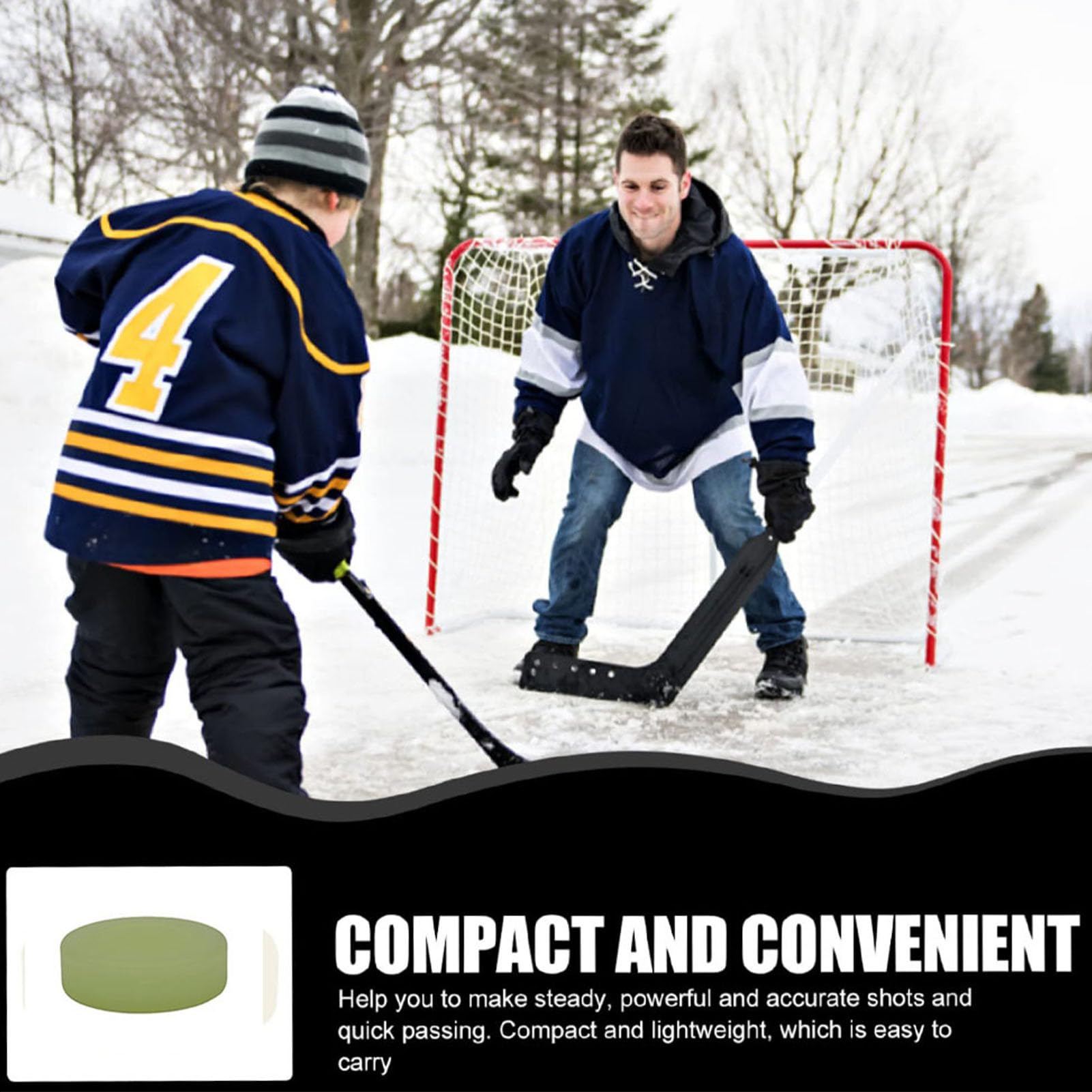 Générique Hockey Puck - PVC 9x9x3cm Practice Ice Ball | Street Hockey Balls with Durable, Smooth, Indoor Outdoor Training | Roller Hòcĸey, Kids, Adults