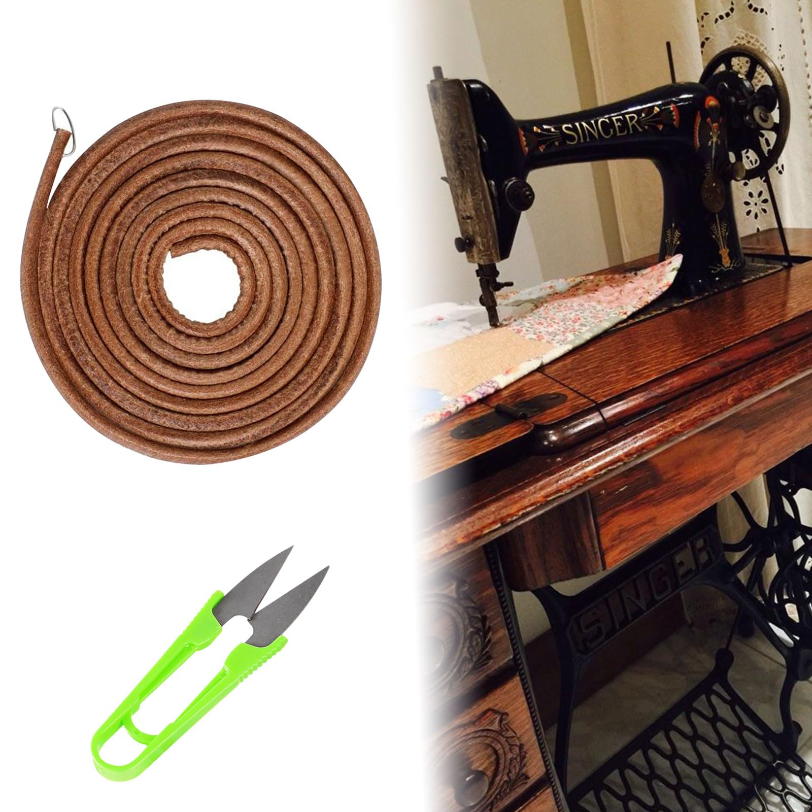 Swpeet 20-teiliges Nähmaschinen-Set Mit Lederriemen & Zubehör - Komplett-Set Für Nähbegeisterte