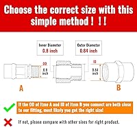 Vista 4 de SUNGATOR Paquete de 4 adaptadores de tubería de latón macho de 1/2 pulgada x 1/2 pulgada hembra, adaptadores NPT macho a hembra, accesorios