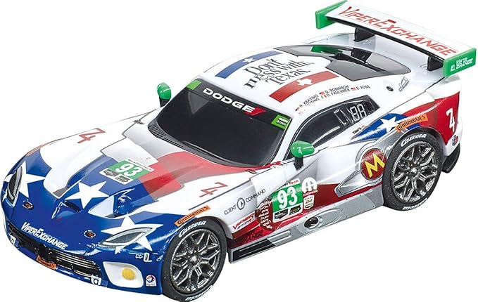 Carrera 64160 2015 SRT Viper Ben Keating Team No. 93 1:43 Scale Analog Slot Car Racing Vehicle for Carrera GO!!! Slot Car Race Tracks
