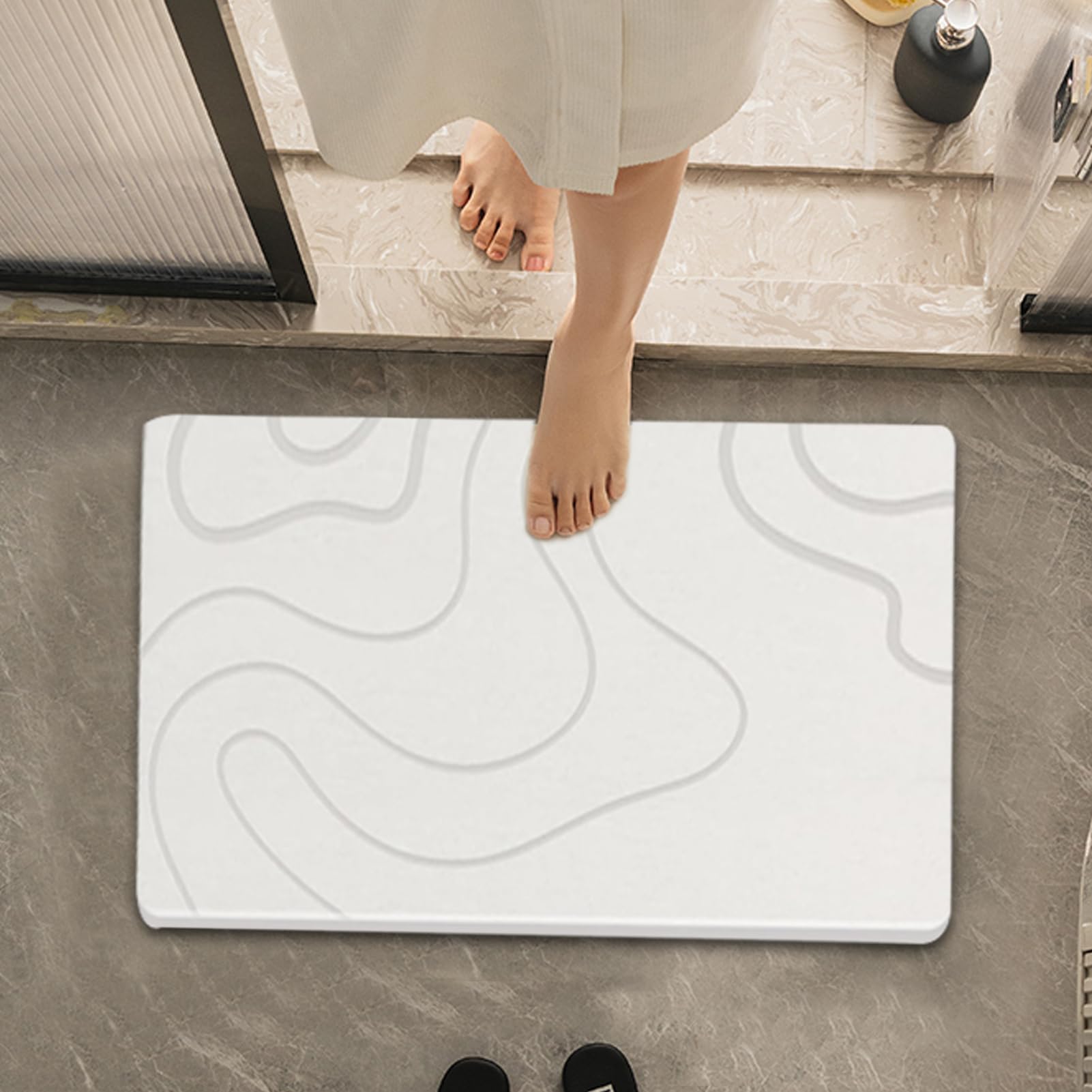 Tappetini per Bagno Tappeto Assorbente in Terra di Diatomee