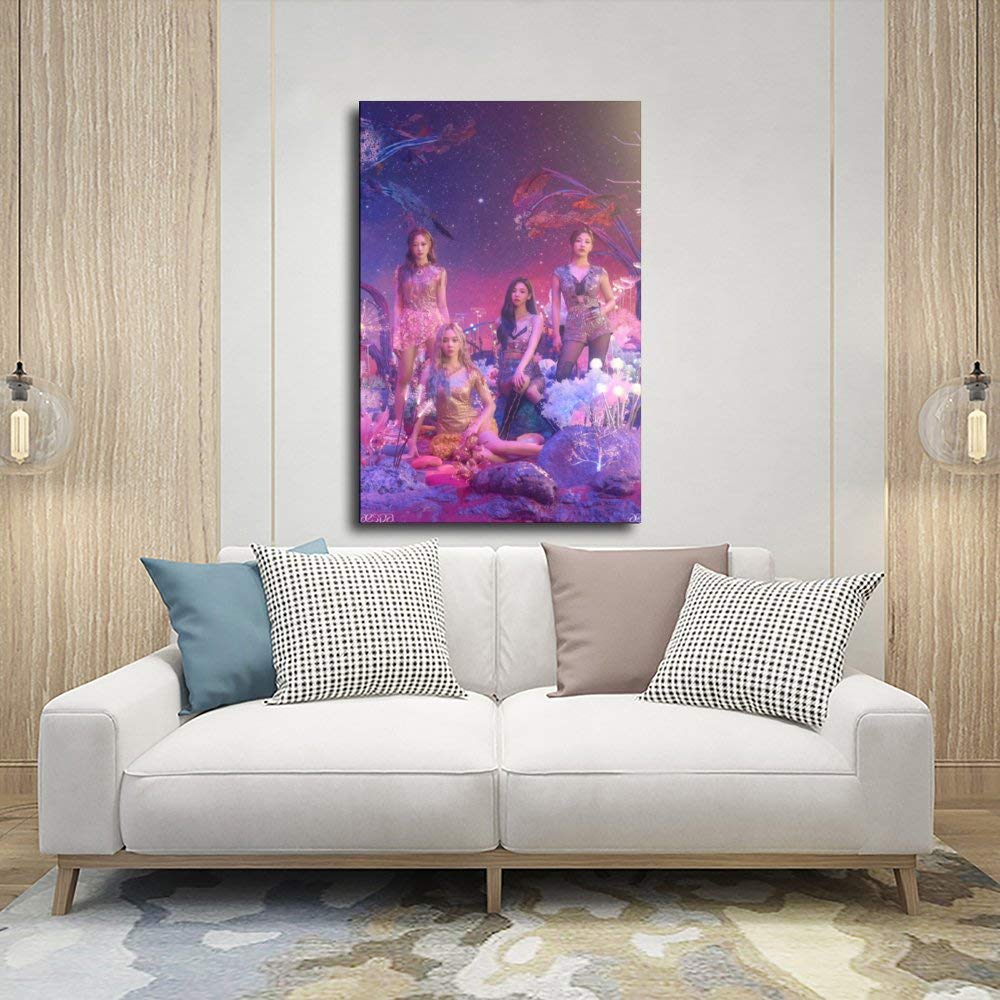 HUYREWHUYUU Kpop Aespa Poster Vintage Décoratif Sur Toile