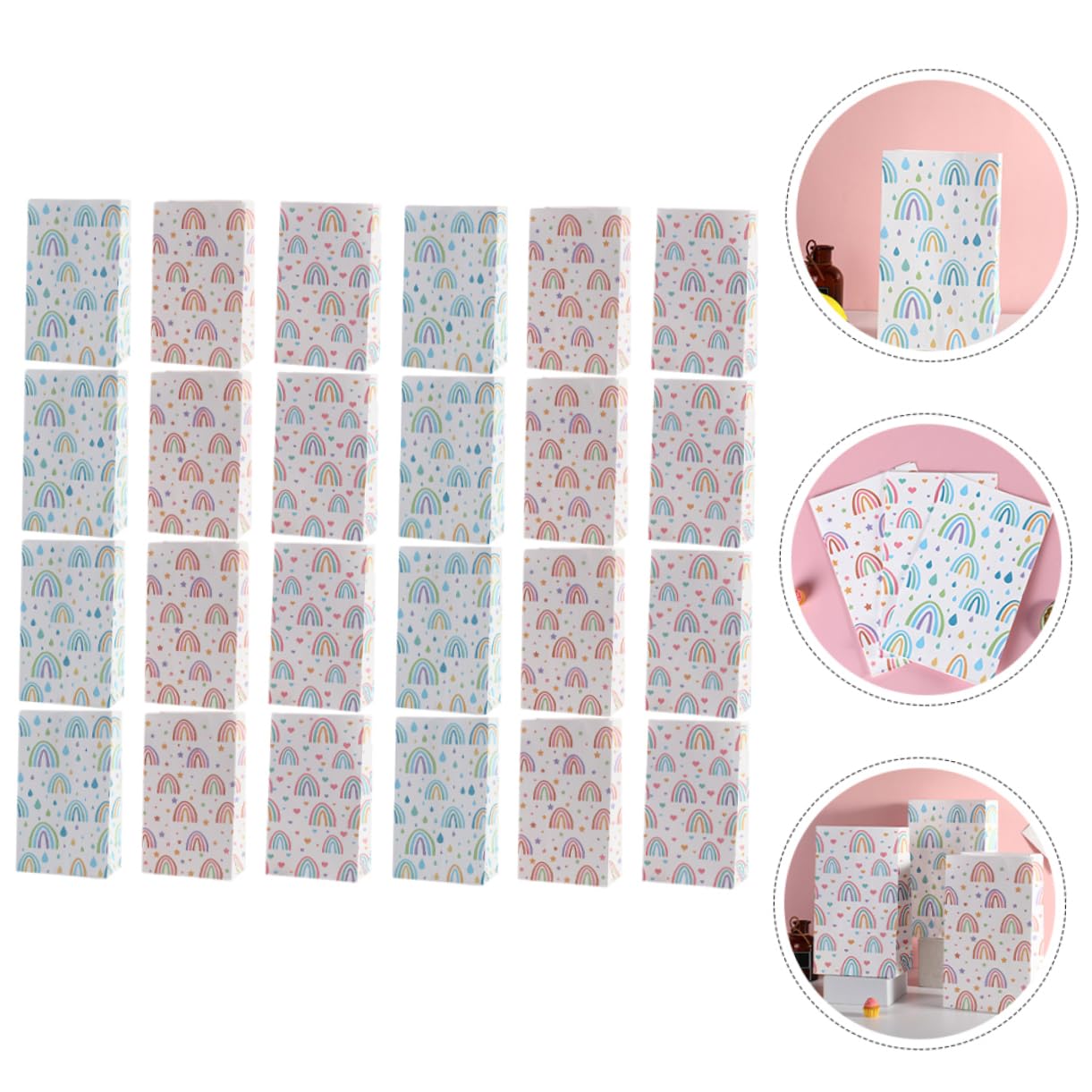 SHERCHPRY 5 Sätze Geschenktüten Aus Kraftpapier Robuste Aufbewahrungstaschen Für Hochzeiten Geburtstage Platzsparend Für Geschenkverpackungen 30 Stück * 5