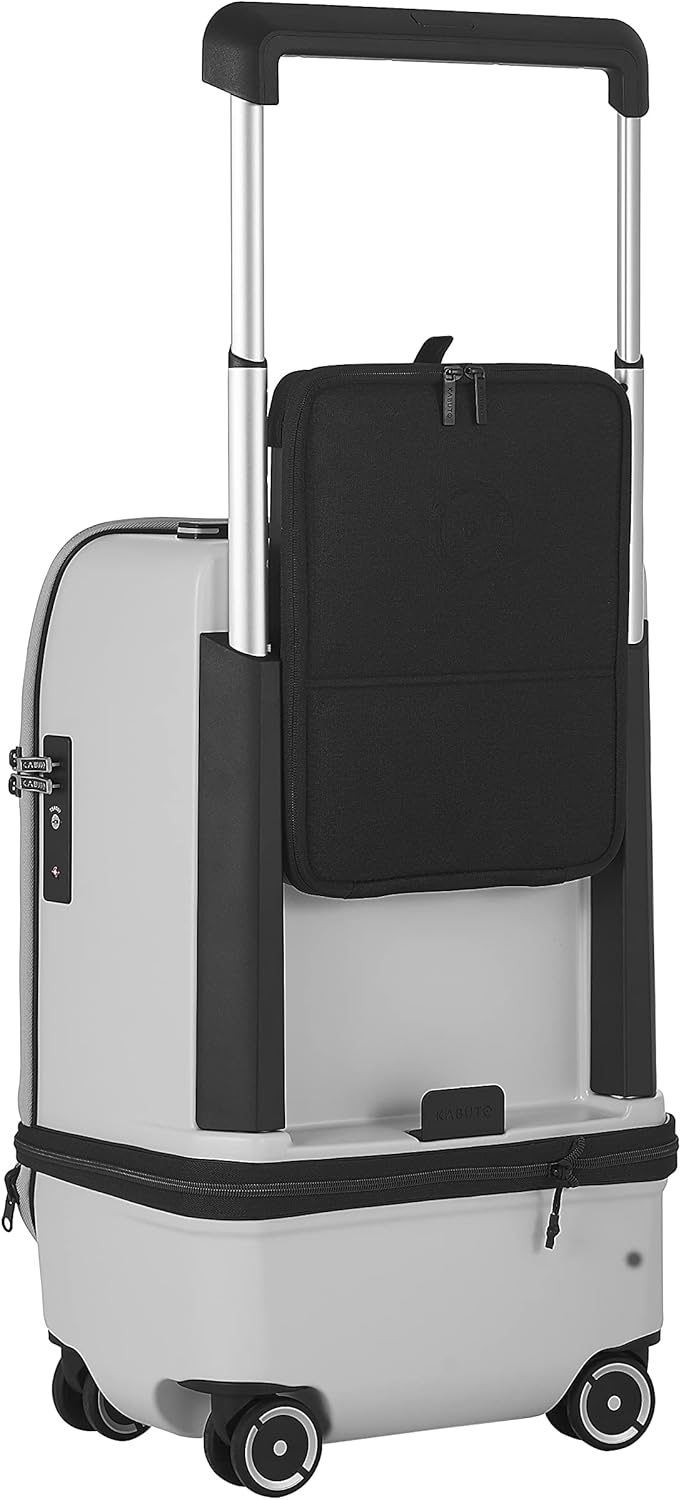 Kabuto Gallivanter Expandable Carry-On –Travel & Airplane -Full-life guarantee-4-Silent Wheel Luggage-Biometric Lock, USB Charging, Laptop Pocket - Ultra-Light Convenient Compact Size
