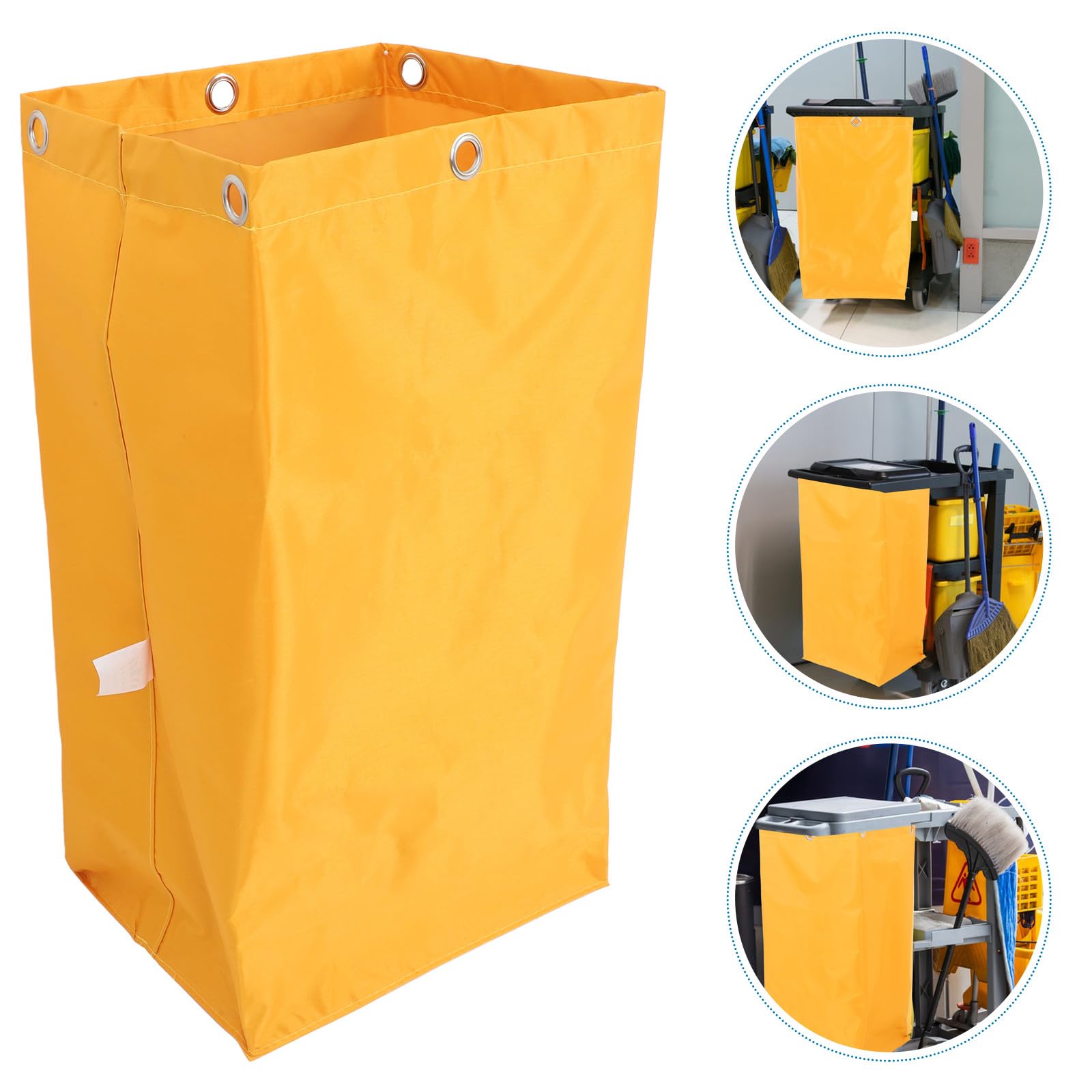 Amosfun Spritzwassergeschützte Reinigungstrolleytasche aus Canvas Große Aufbewahrungstasche für Gewerbliche Reinigungswagen Gepolstert Abnehmbar für Hotelwäschewagen und Mülltransport