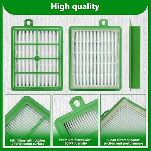 Miniatura 4 de HASMX Filtro Hepa de repuesto para aspiradora Electrolux EL4021A EL4040A EL4042A EL4050B EL4100A EL4101A EL4103A, reemplaza los números de pieza