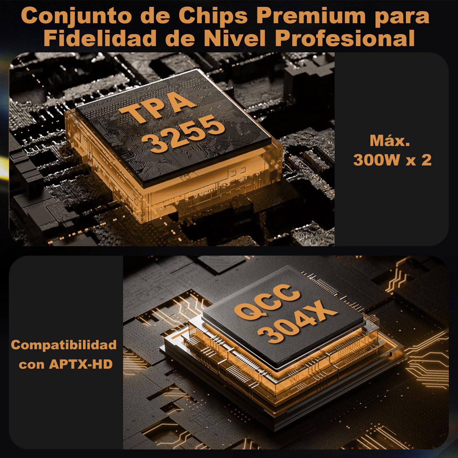 Amplificador Bluetooth HiFi: Amplificador Estéreo con BT 5.2 | HPF | Medidor Digital VU | Sub Pre-Out | Entrada TRS Equilibrada | Control de Tono y Control Remoto para Cine en Casa y Sistema de