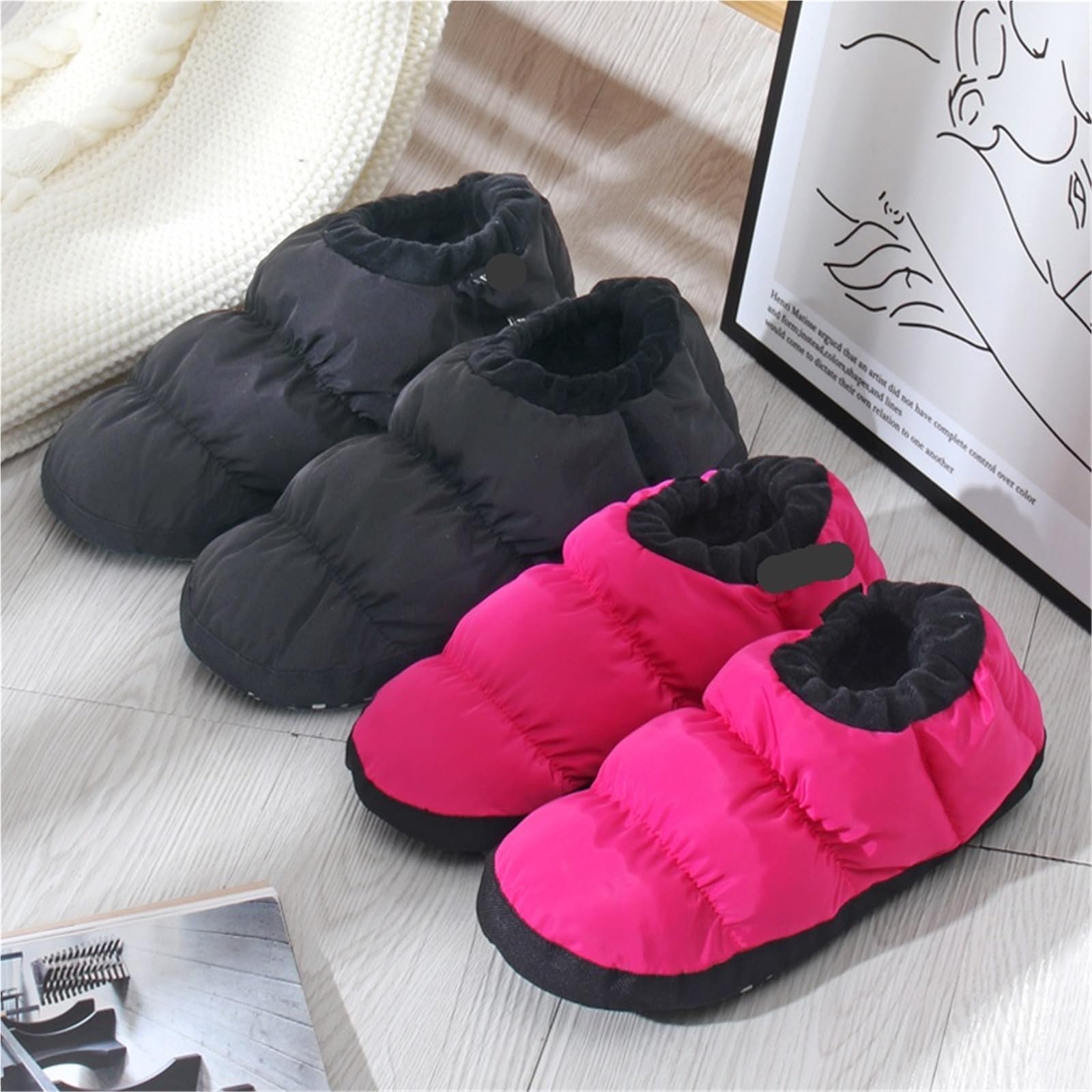 Camping Unten Booties Winter Zu Hause Hausschuhe Männer Turnschuhe Unten-Baumwolle Casual Indoor Schuhe Weiche Plüsch Warme Slipper Für Winter