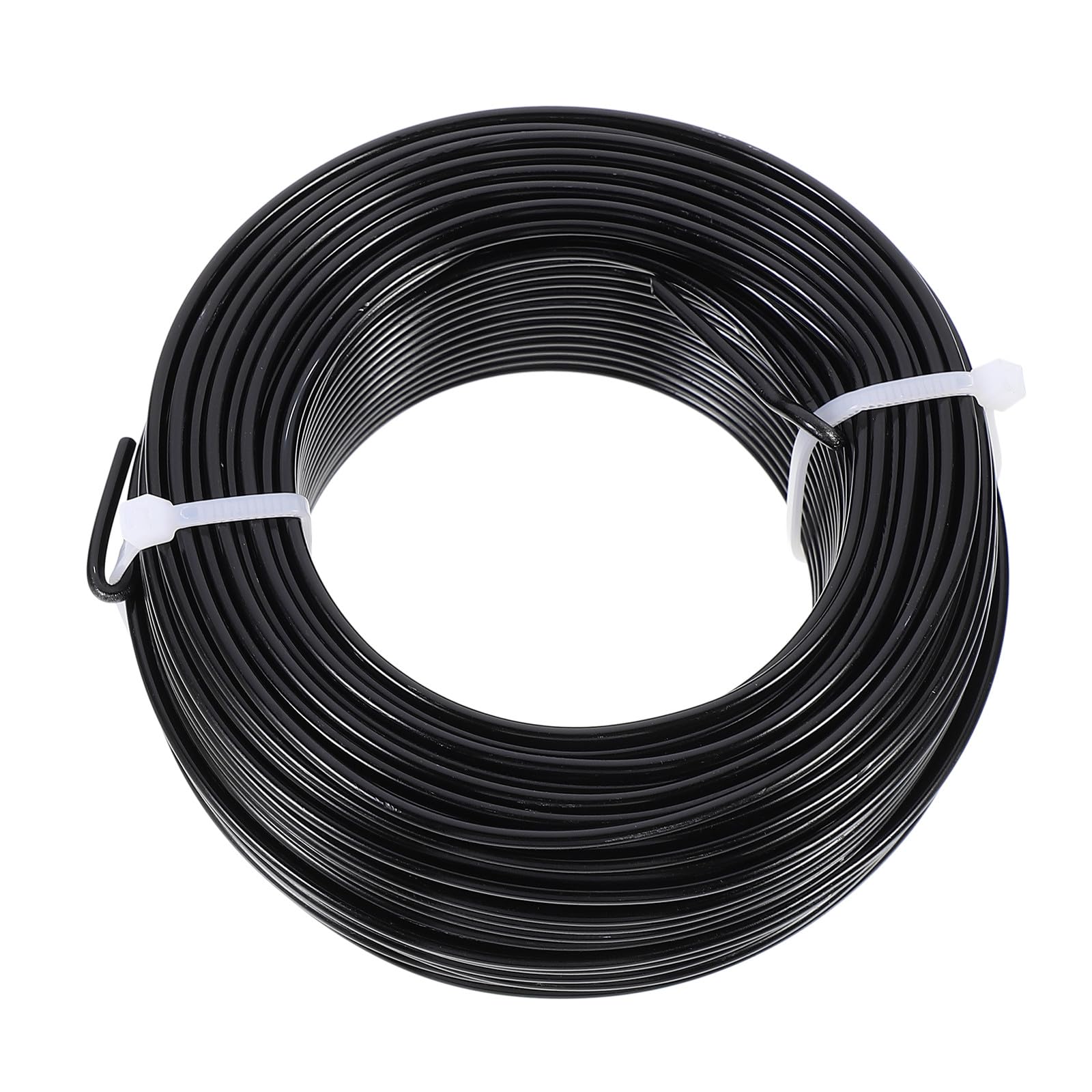 Alambre de Aluminio Flexible 3 Mm Negro 1 Rollo 100 M para Joyería Artesanal y Esculpir, Alambre para Abalorios y Manualidades, Material para Hacer Pendientes y Collares