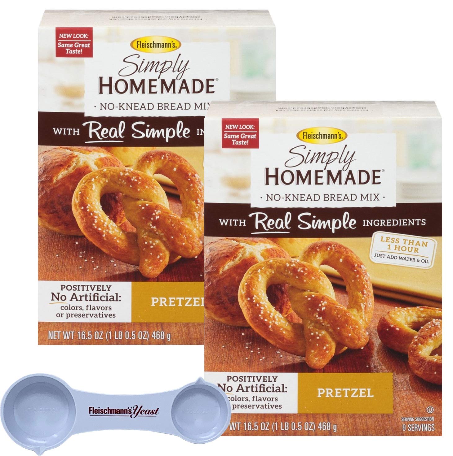 Fleischmann S Simply Homemade Baking Mix Pretzel Creations 16 5 Ounce Pack Of 2 With Fleischmann S Measuring Spoon Buy Online In Kuwait At Desertcart Com Kw Productid