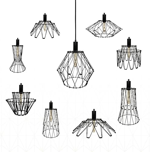 Miniatura 10 de Royal Designs, Inc. Iluminación colgante colgante, enchufe de luz colgante sin llave en forma de cilindro y toldo, cobre antiguo con cable de tela