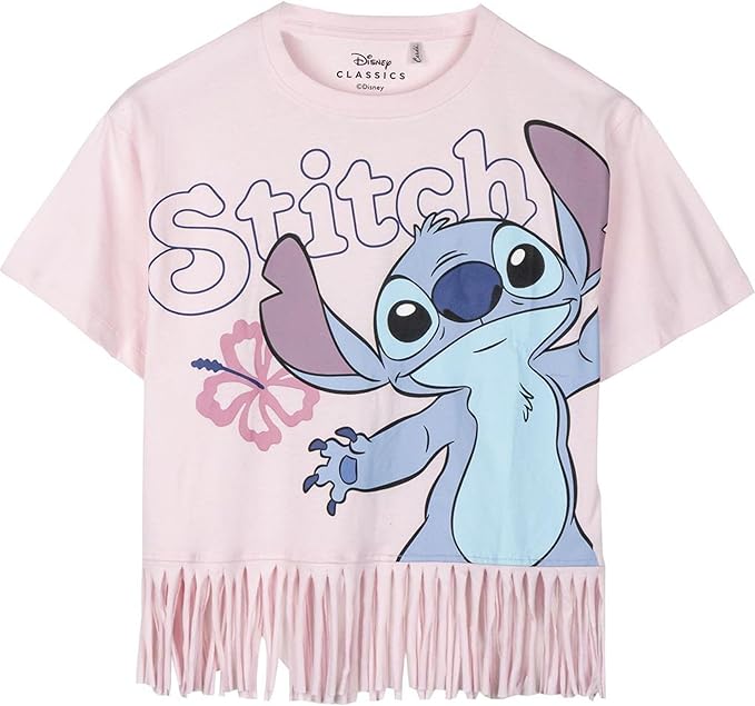 Camiseta Infantil Stitch Manga Corta Producto Original Diseñado en España