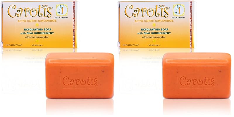 Sabonete esfoliante CAROTÏS com vitamina A, 200 g — Pacote com 2