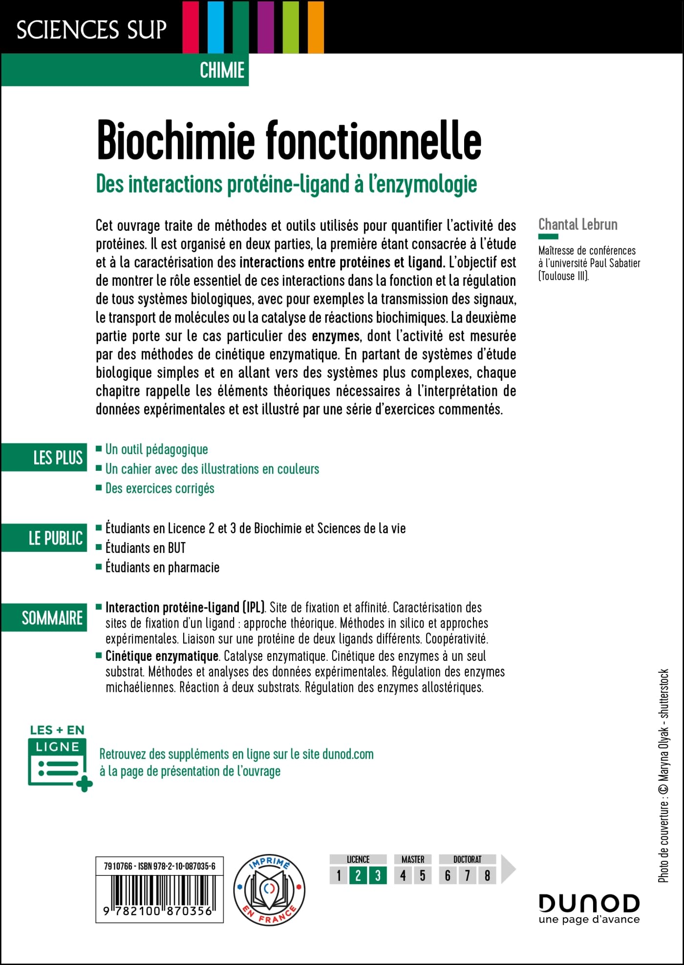 Biochimie fonctionnelle: Des interactions ligand-protéine à l'enzymologie