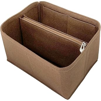 NOE NW BB Bag Organiser Insert for Backpack Tote Bag Large Inner Pocket in Bag YMX229-NEW L25 x 18 x 14 cm Coffee-ZL