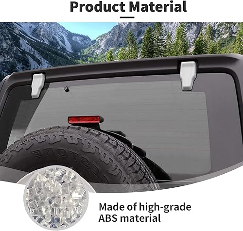 Vista 42 de Voodonala Cubierta de bisagra para puerta trasera derecha e izquierda para Jeep JL 2018-2025 Jeep Wrangler JL JLU Accesorios exteriores, negro