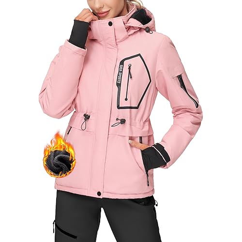 IUGA Waterproof Ski Jacket Women Warm Outdoor Winter Jackets Windproof Snowboard Winter Coats for Mountain Hiking
