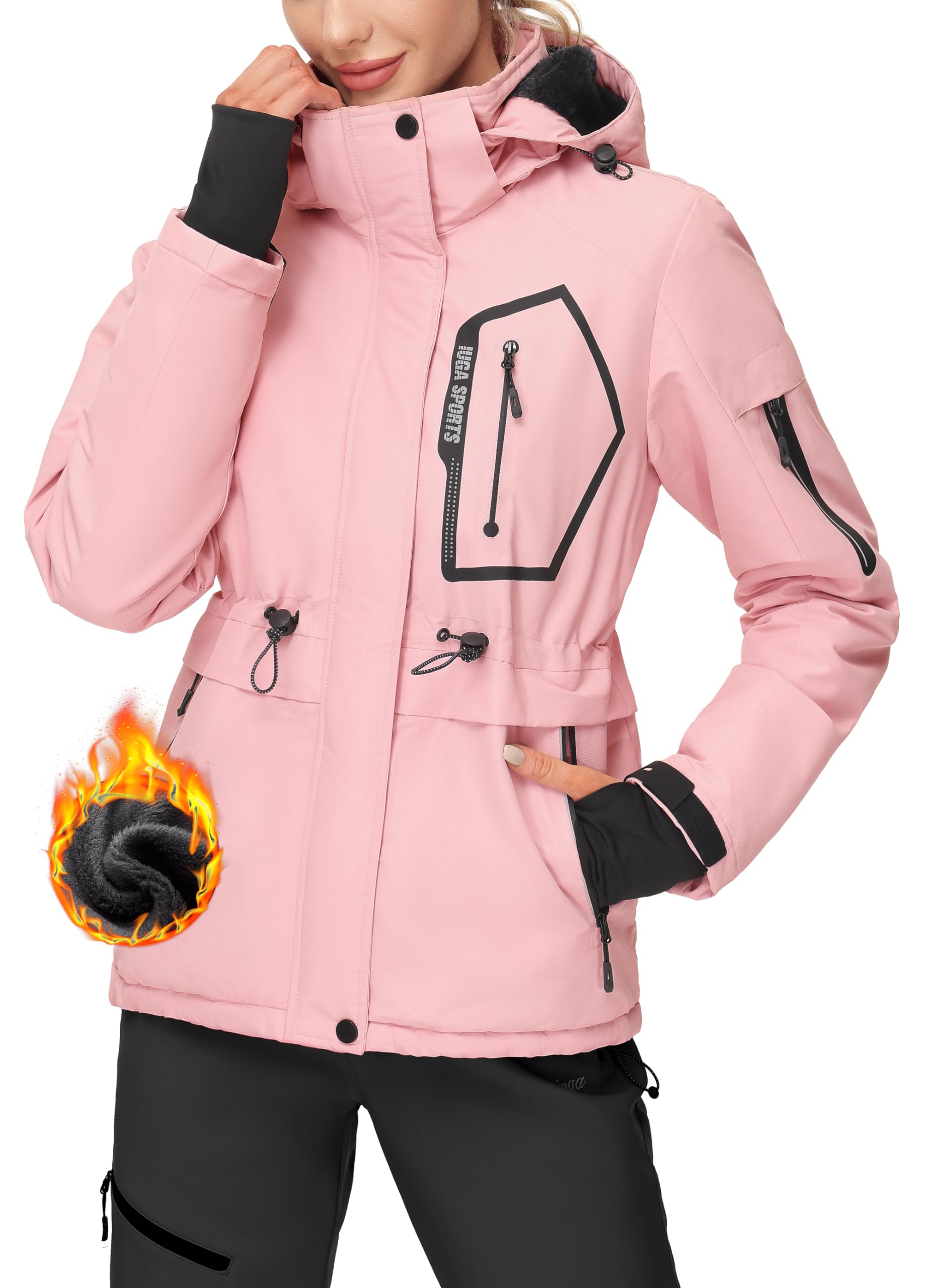 Insulated Jackets Windproof Ski Jacket PHIBEE Men's Waterproof Ski