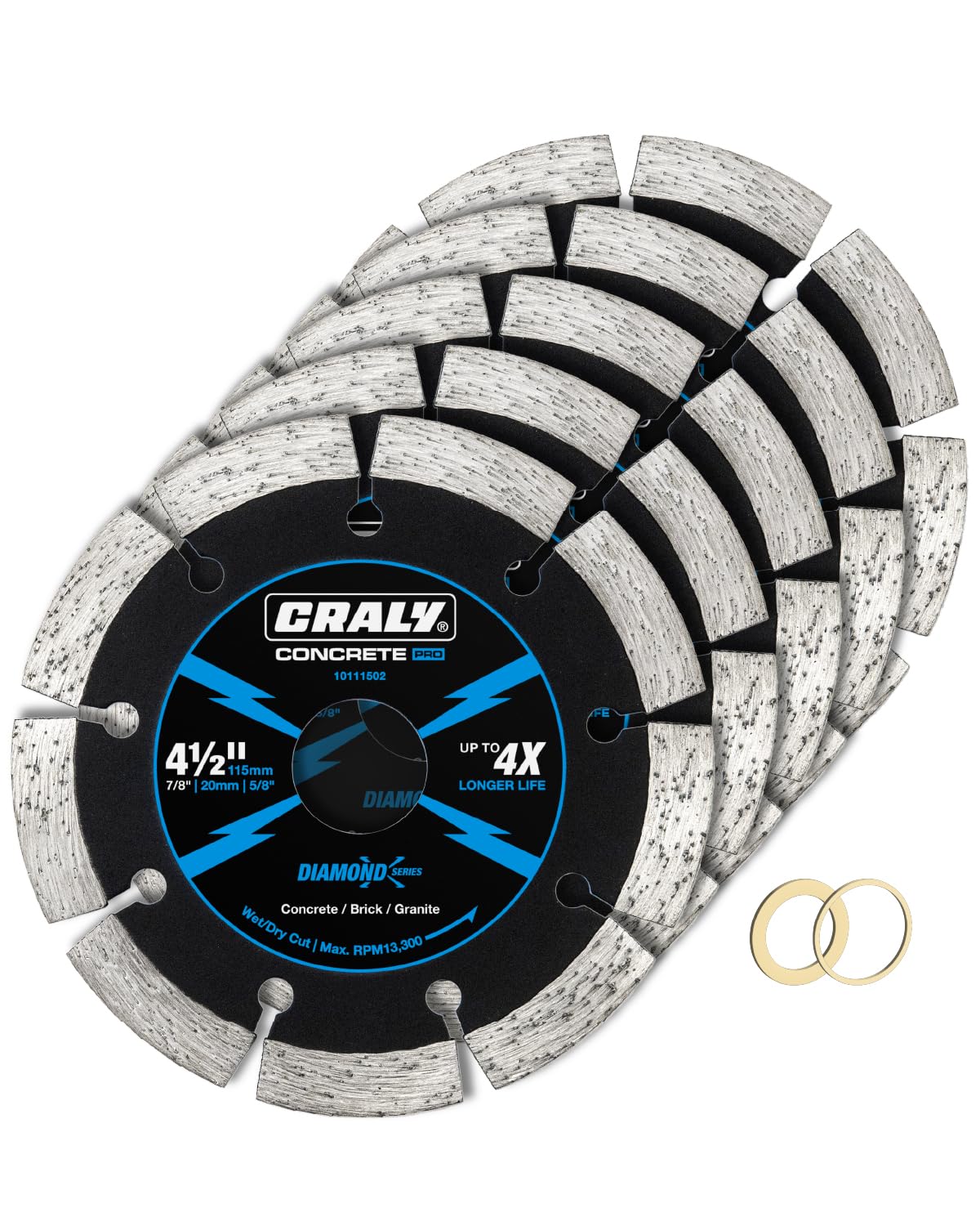 CRALY Diamond Blade - Cuts Concrete & Brick -12