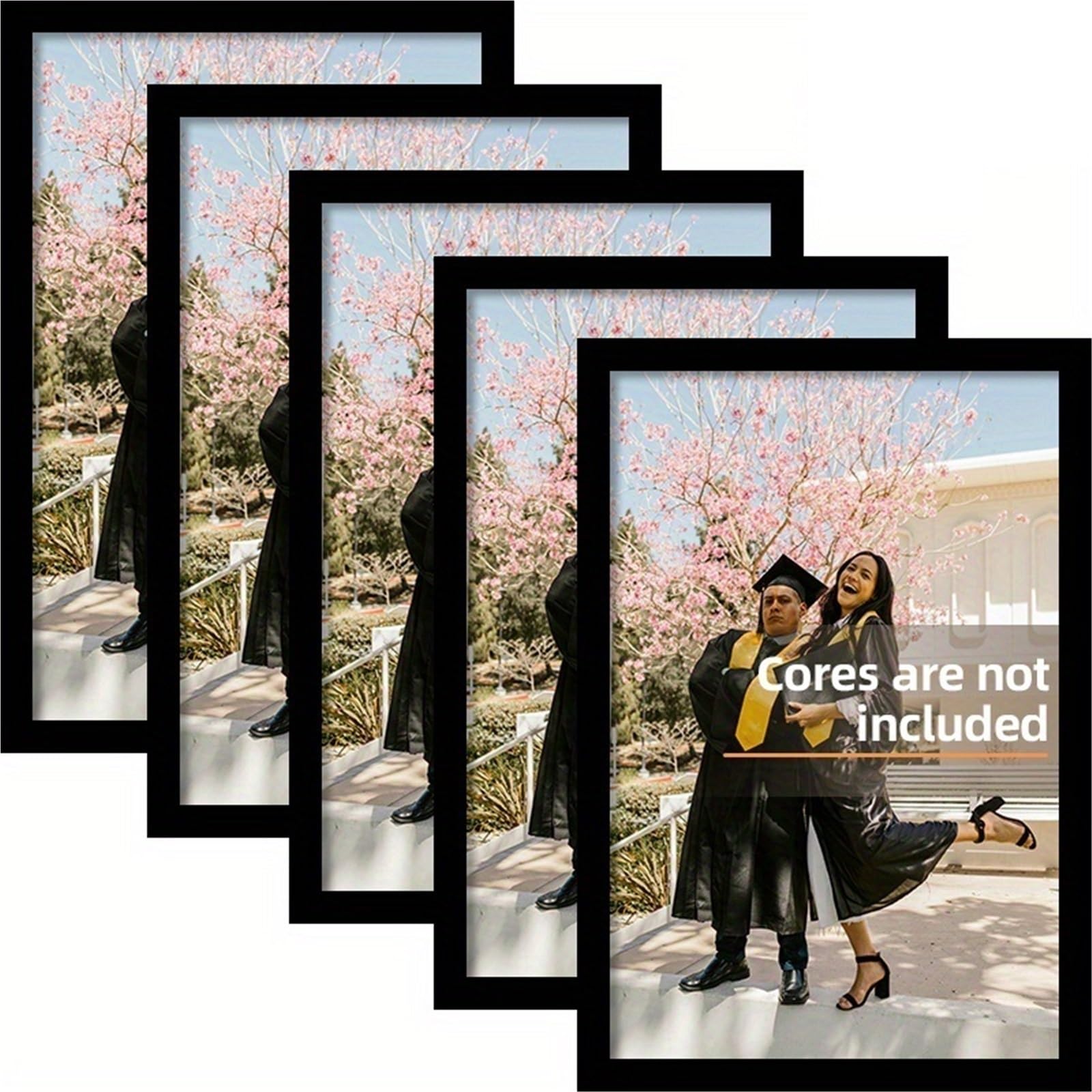 Cadres photo A4 bois noir faciles à suspendre pour uniformiser vos murs