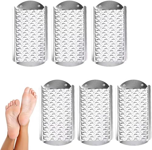 Paddsun 6 hojas de repuesto para limas de pies, raspador de pedicura, exfoliador de pies desmontable, piel dura, para quitar agujeros grandes de