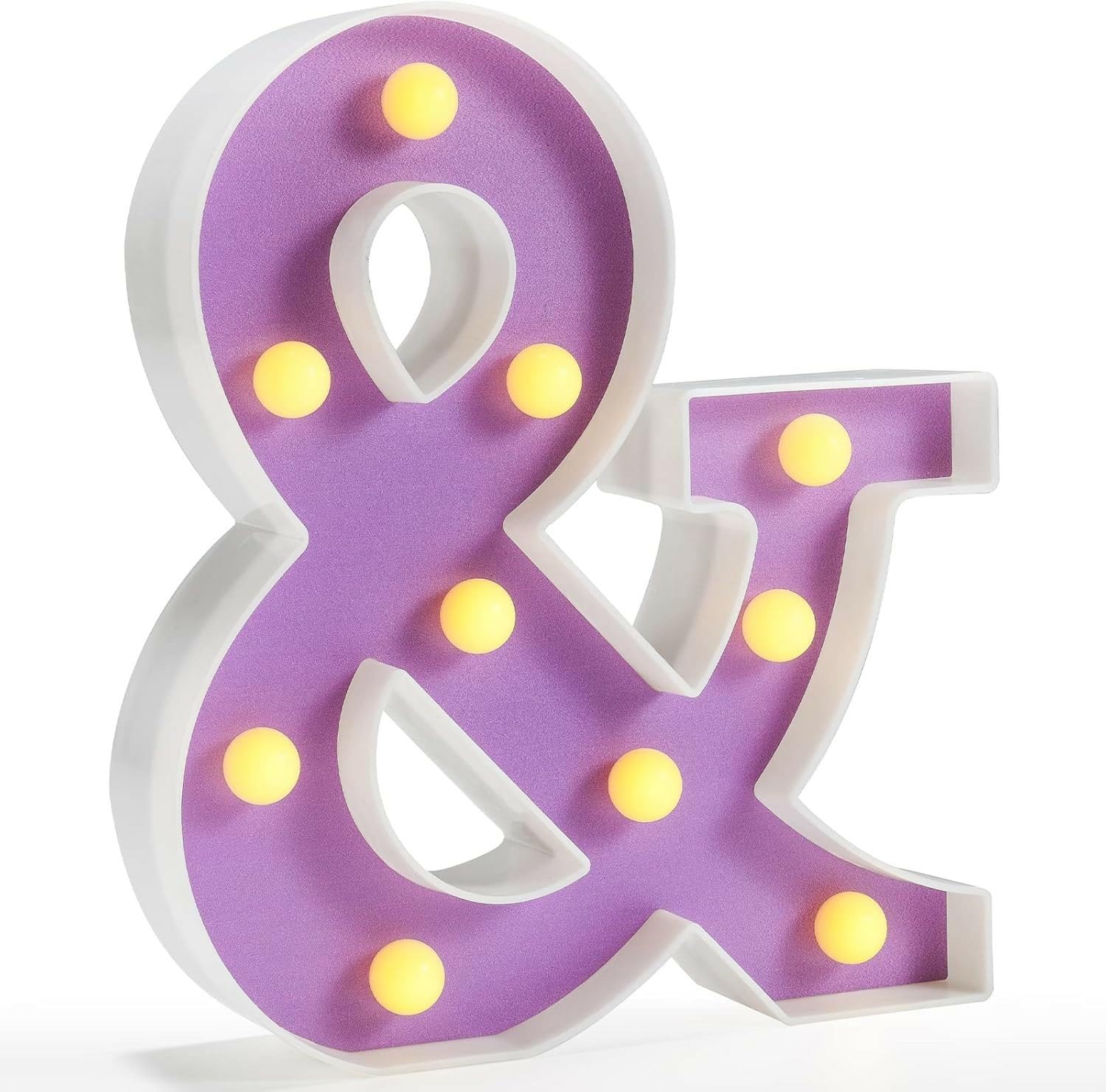 LED Marquee Letter Lights, Light Up Letters Glitter Alphabet Letter Sign Battery Powered for Night Light Birthday Party Wedding Girls Gifts Home Bar Christmas Decoration