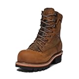 Men's Evergreen 8 Inch Composite Safety Toe Waterproof Industrial Logger Work Boot