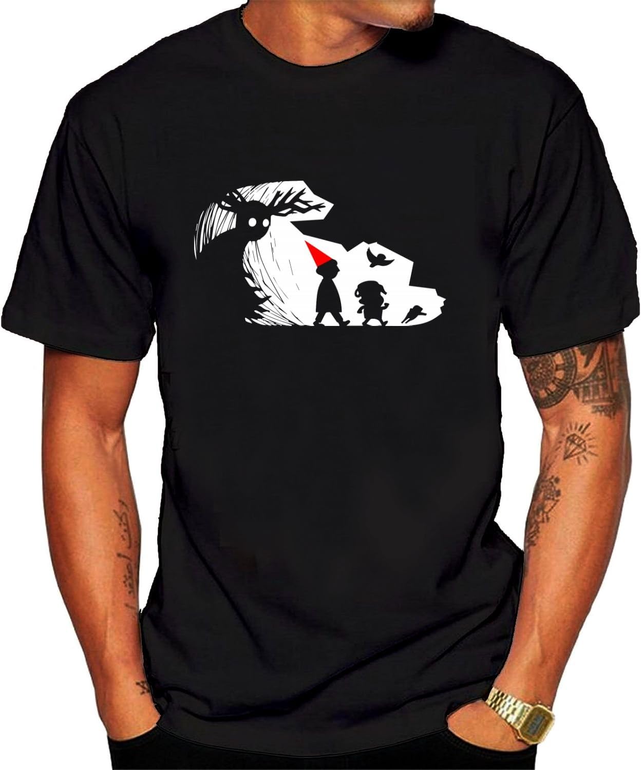 Mens Over The Garden Wall Tee Shirts Black