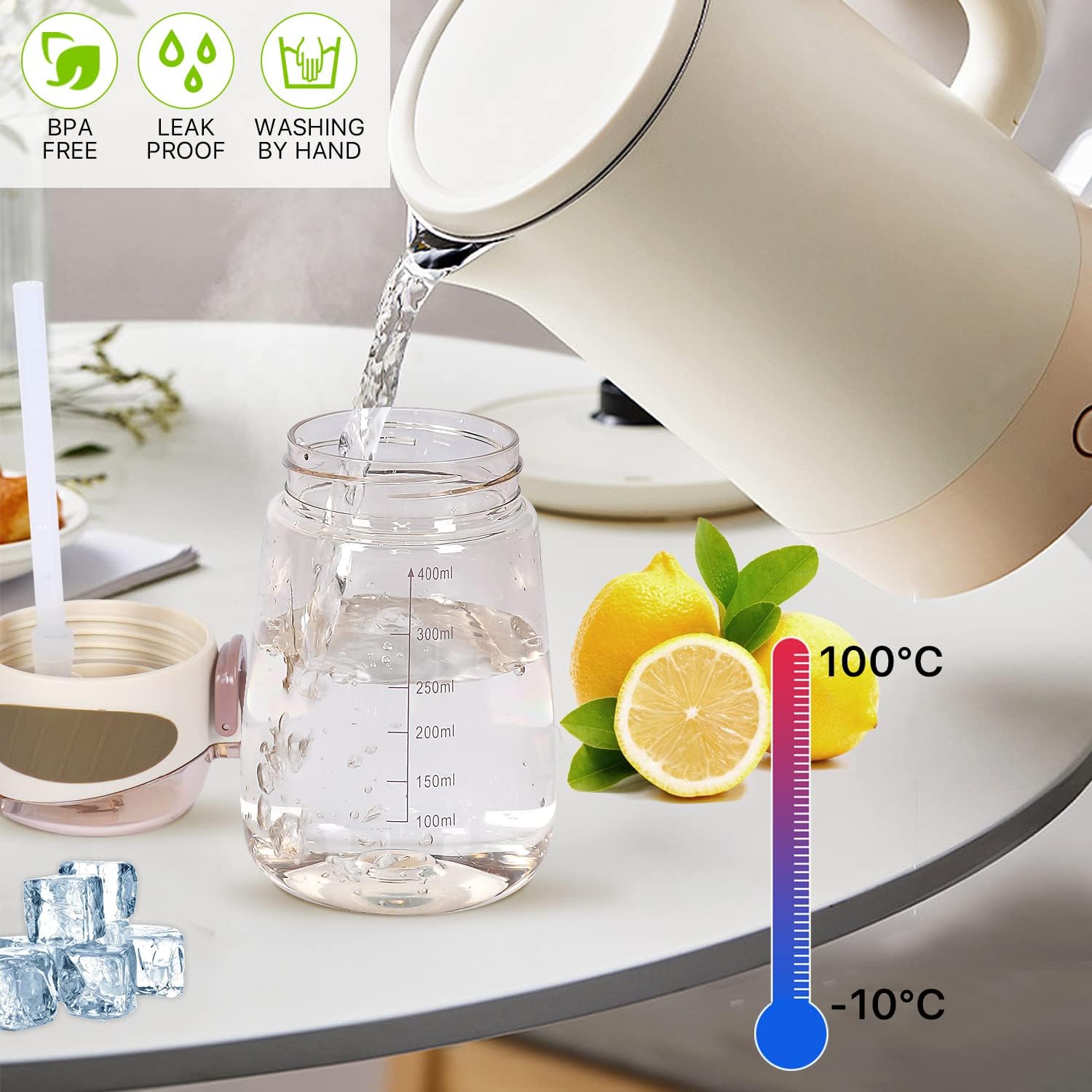 Water Bottle Straw Bpa Free Lightweight