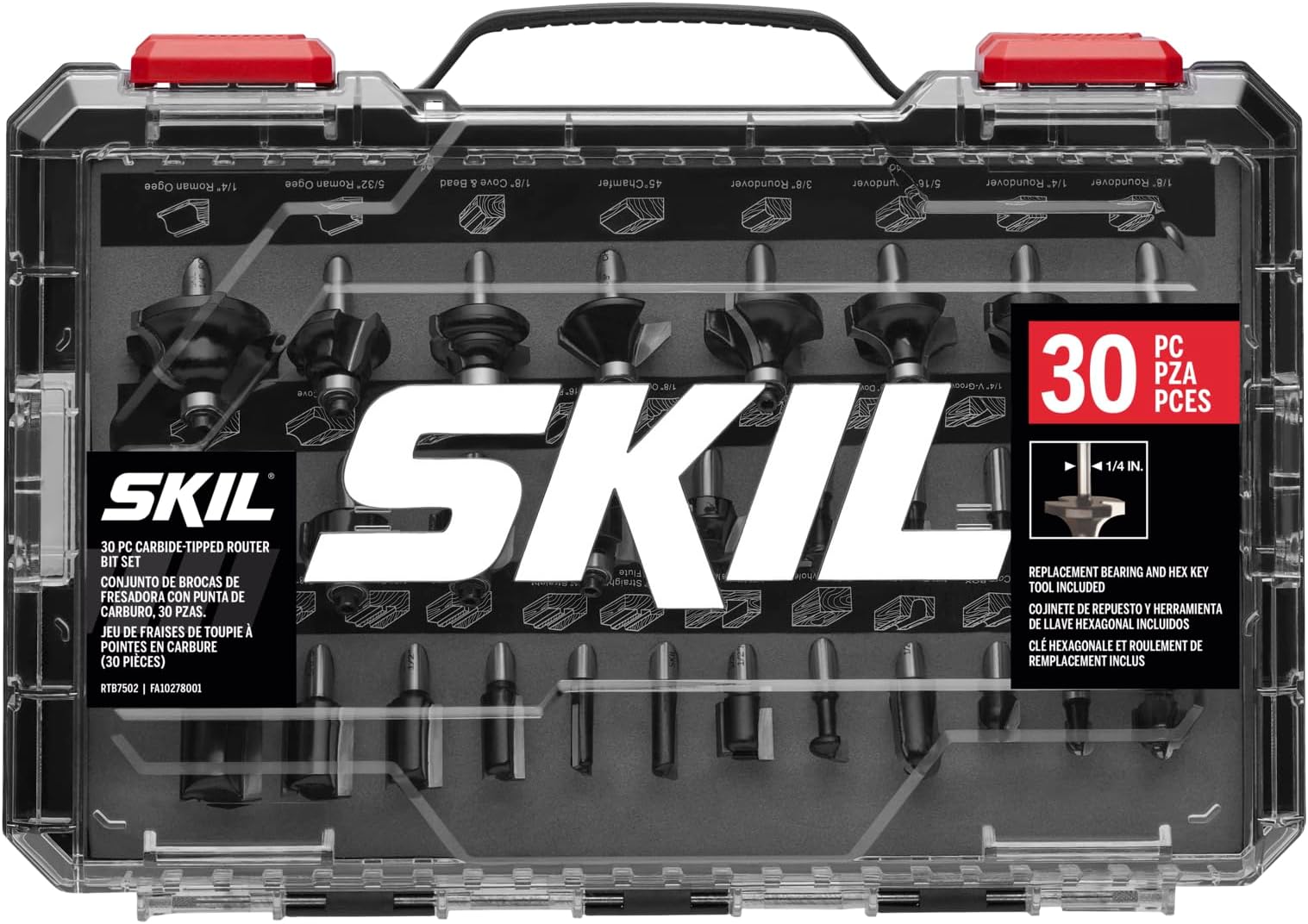 SKIL 30 Pc. Carbide-Tipped Router Bit Set-RTB7502