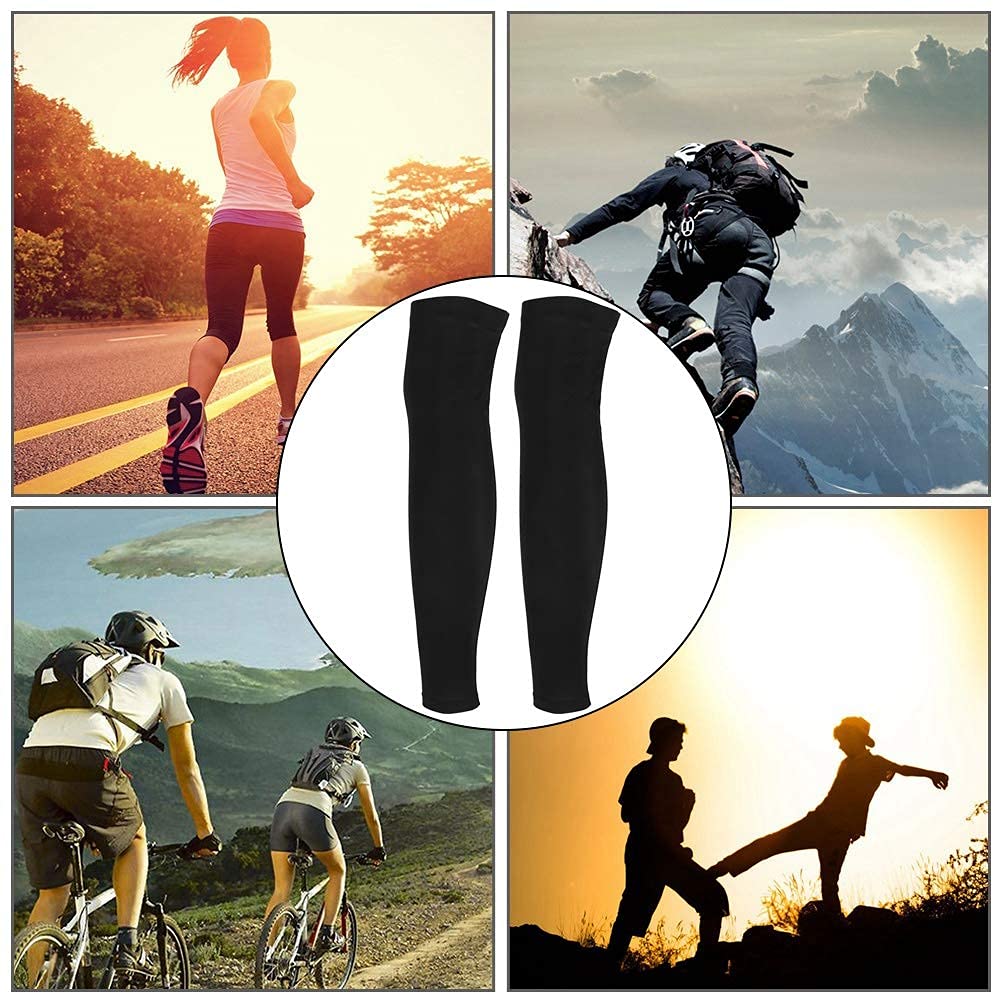 Keenso Fahrrad Beinlinge, Unisex Sport Radfahren Kompression Sonnenschutz Wärme Beinlinge für Basketball Radfahren Fitness