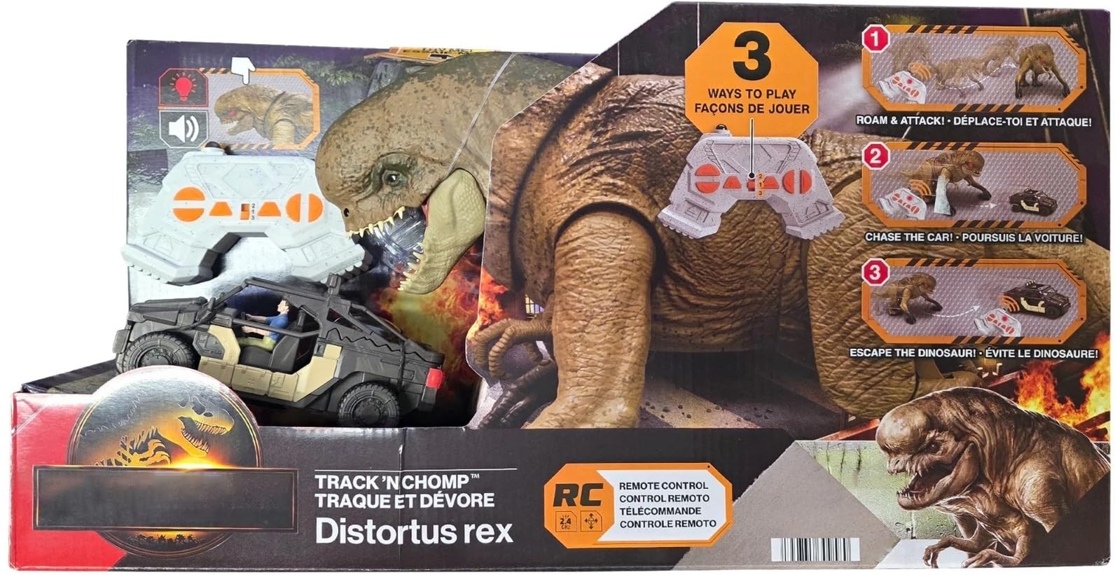 Amazon.com: MAGNETOE Jurassic Rebirth Track 'N Chomp Distortus Rex