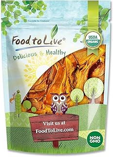 Food to Live Organic Dried Mango Strips, 2 Pounds – Non-GMO, Unsulphured...
