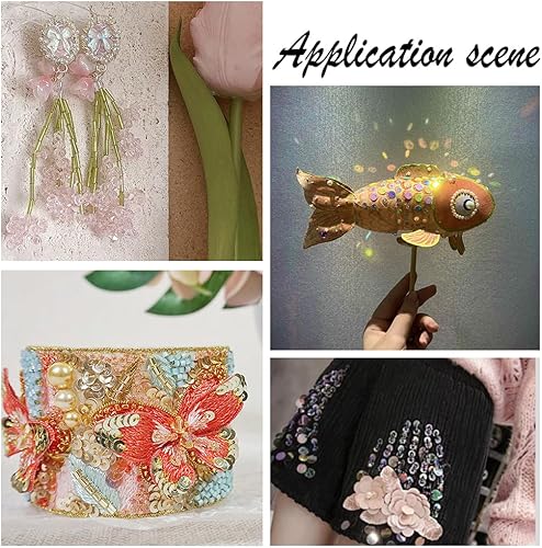 Miniatura 46 de NBEADS 15 colores 6/0 cuentas de semillas de vidrio, alrededor de 3000 cuentas redondas azules de poni de 0.15 pulgadas, cuentas sueltas para diseño