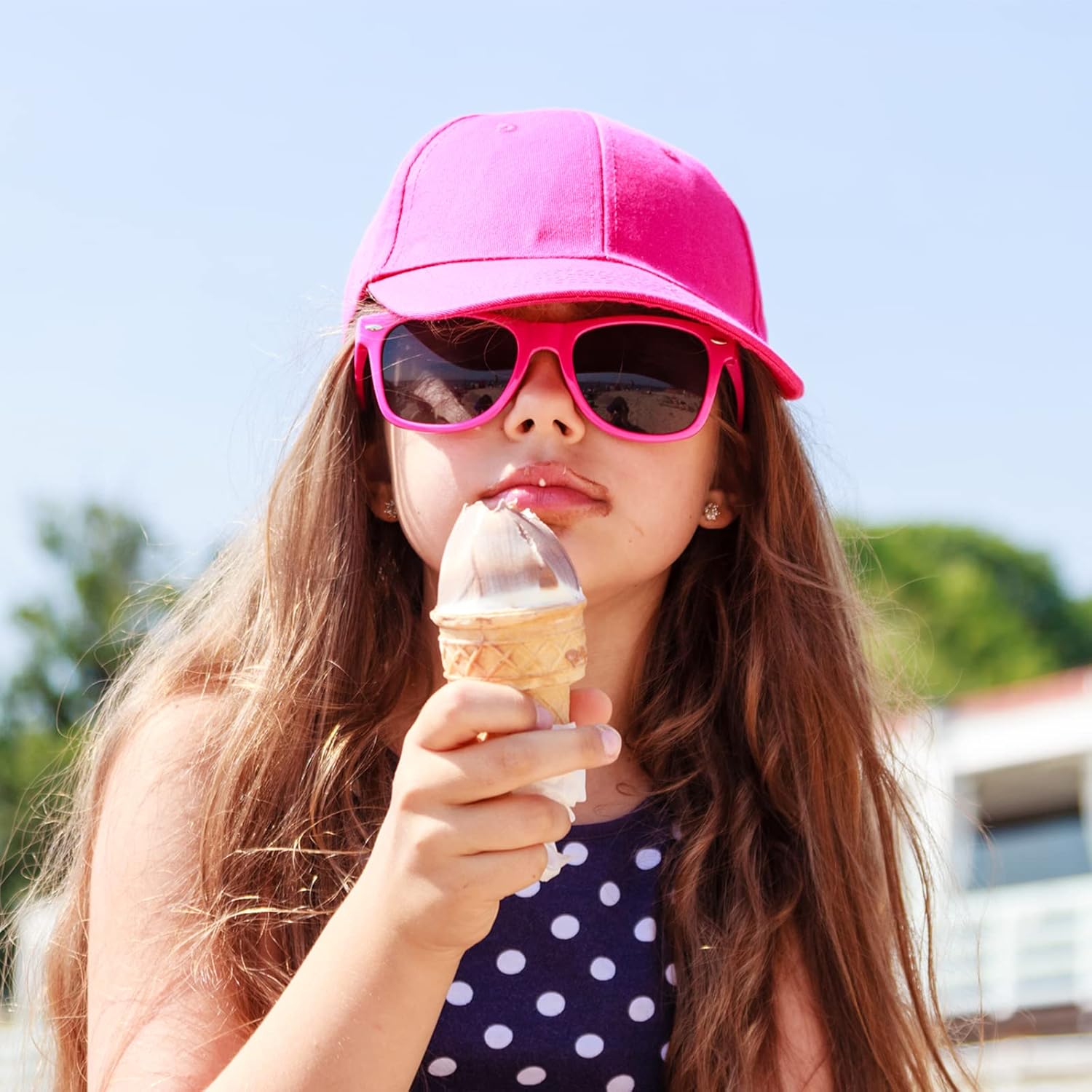 Pibupibu Neon Colors Party Favor Supplies Unisex Sunglasses Pack of 8 - Image 4