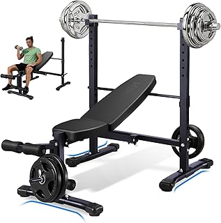 Adjustable Weight Bench, Foldable Workout Bench for home gym 660 LBS Incline/Decline Bench Press Exercise Equipment Strength Weight Training